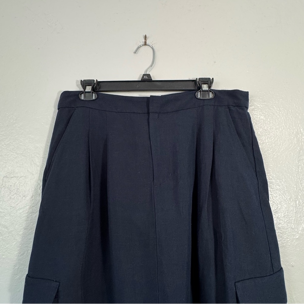 Madewell Pleated High Waist Cargo Midi Skirt - Picture 7 of 16